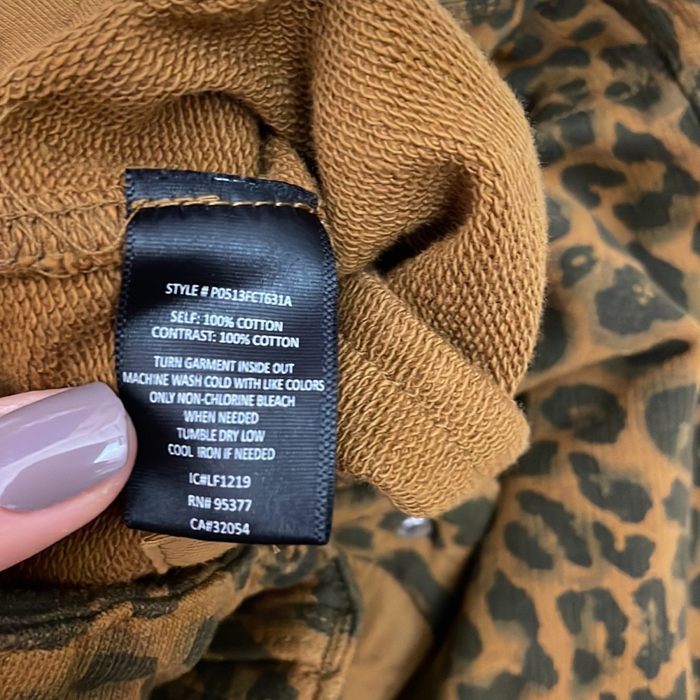 Sanctuary x Anthropologie Brown & Black Animal Print Stretchy Knit Pants Size XS - Picture 15 of 16